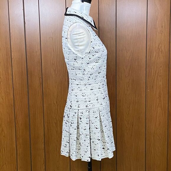 Alice + Olivia Ellis Tweed Pleated Minidress size 6 - Picture 10 of 12